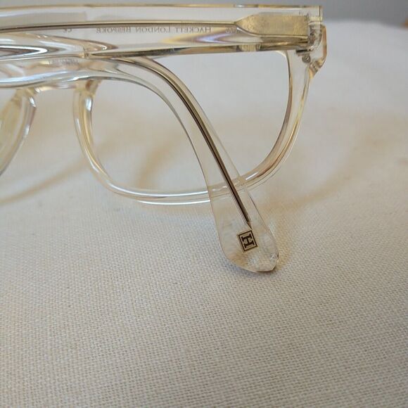 HACKETT BESPOKE Eyeglass Frames HEB091 353 Yellow Clear Rectangular 53-19-145 - Picture 5 of 12